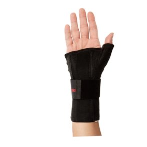 vendbar h�ndskinne med tommelfinger