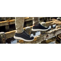 Herre sneakers med elastisk snre